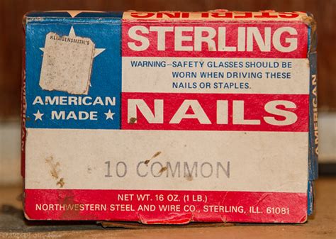 sterling northwestern steel and wire 16 nails box|northwestern steel company.